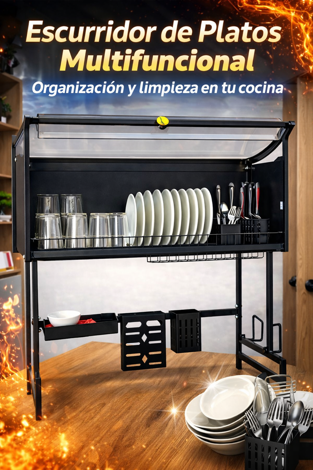 Escurridor de Platos con Gabinete